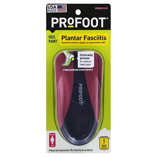 Image for Profoot Orthotic, Plantar Fasciitis, Womens 6-10,1pr from Garro's Drugs