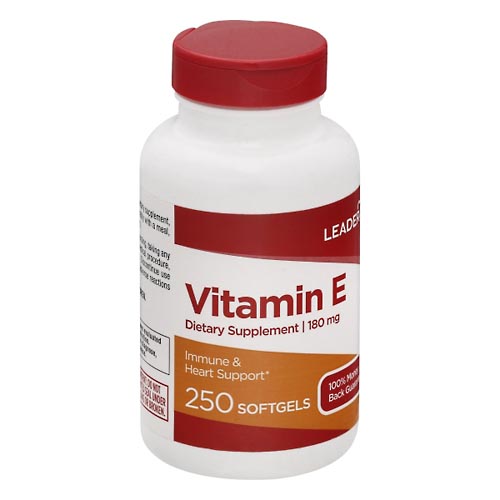 Image for Leader Vitamin E, 180 mg, Softgels,250ea from Garro's Drugs