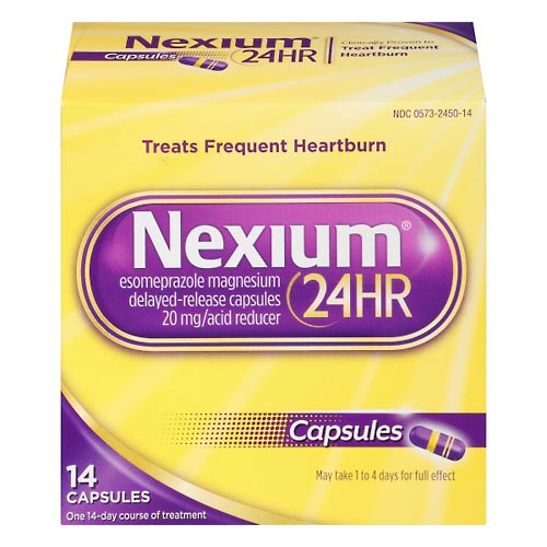 Image for Nexium Acid Reducer, 22.3 mg, Delayed-Release Capsules,14ea from Garro's Drugs