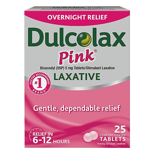 Image for Dulcolax Laxative, Overnight Relief, 5 mg, Coated Tablets,25ea from Garro's Drugs