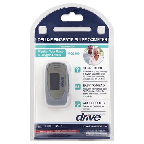 Image for Drive Pulse Oximeter, Deluxe, Fingertip,1ea from Garro's Drugs