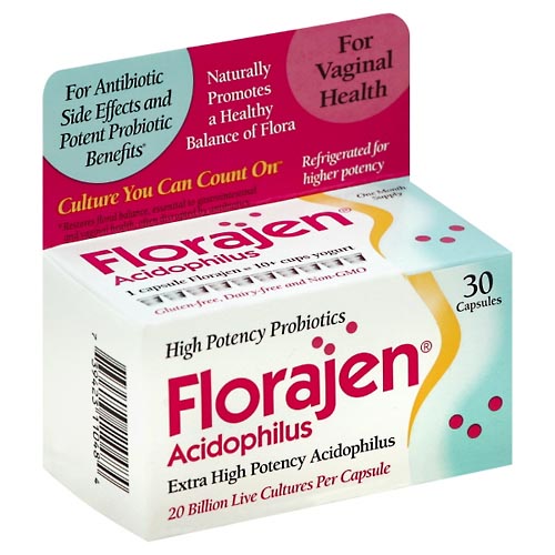 Image for Florajen Acidophilus, Extra High Potency, Capsules,30ea from Garro's Drugs